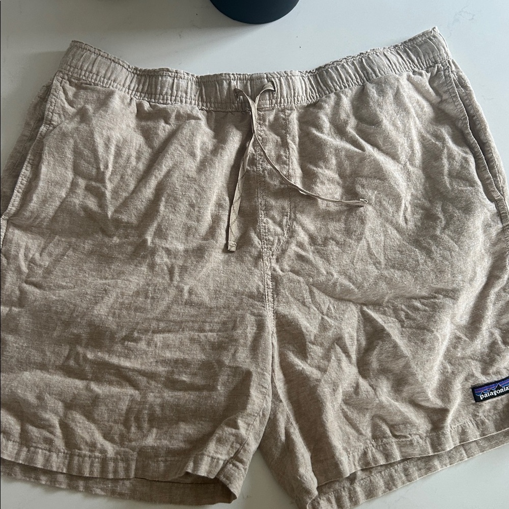 Patagonia Light Brown Drawstring Shorts